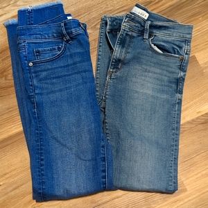 2 pairs LOFT denim jeans
